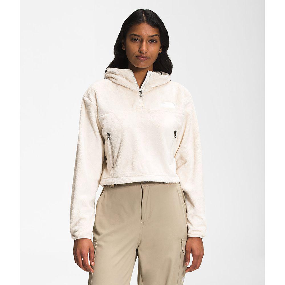 The North Face Osito ¼ Zip Γυναικεια Φούτερ Hoodie - Ασπρα (ECMT16927)